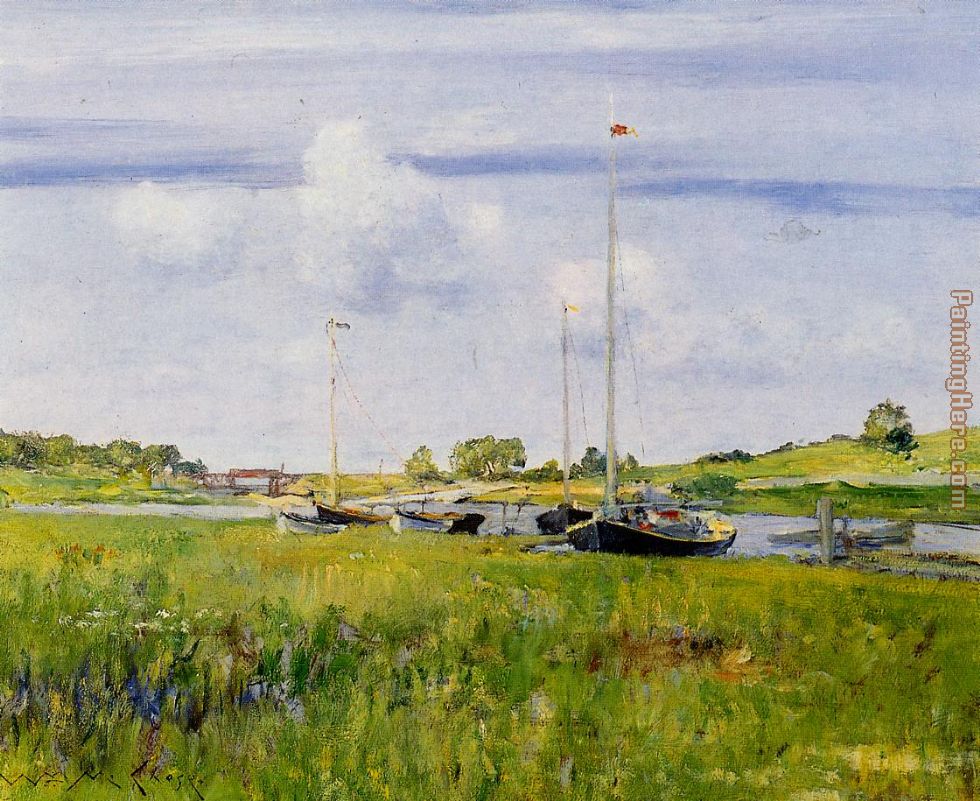 William Merritt Chase At The Boat Landing